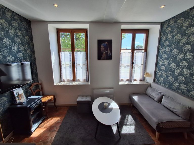 tv canapé salon gite Auxerre 89 Salon du gite la branchoise Auxerre, Joigny, Sens , Migennes, Pontigny, Puisaye, Yonne